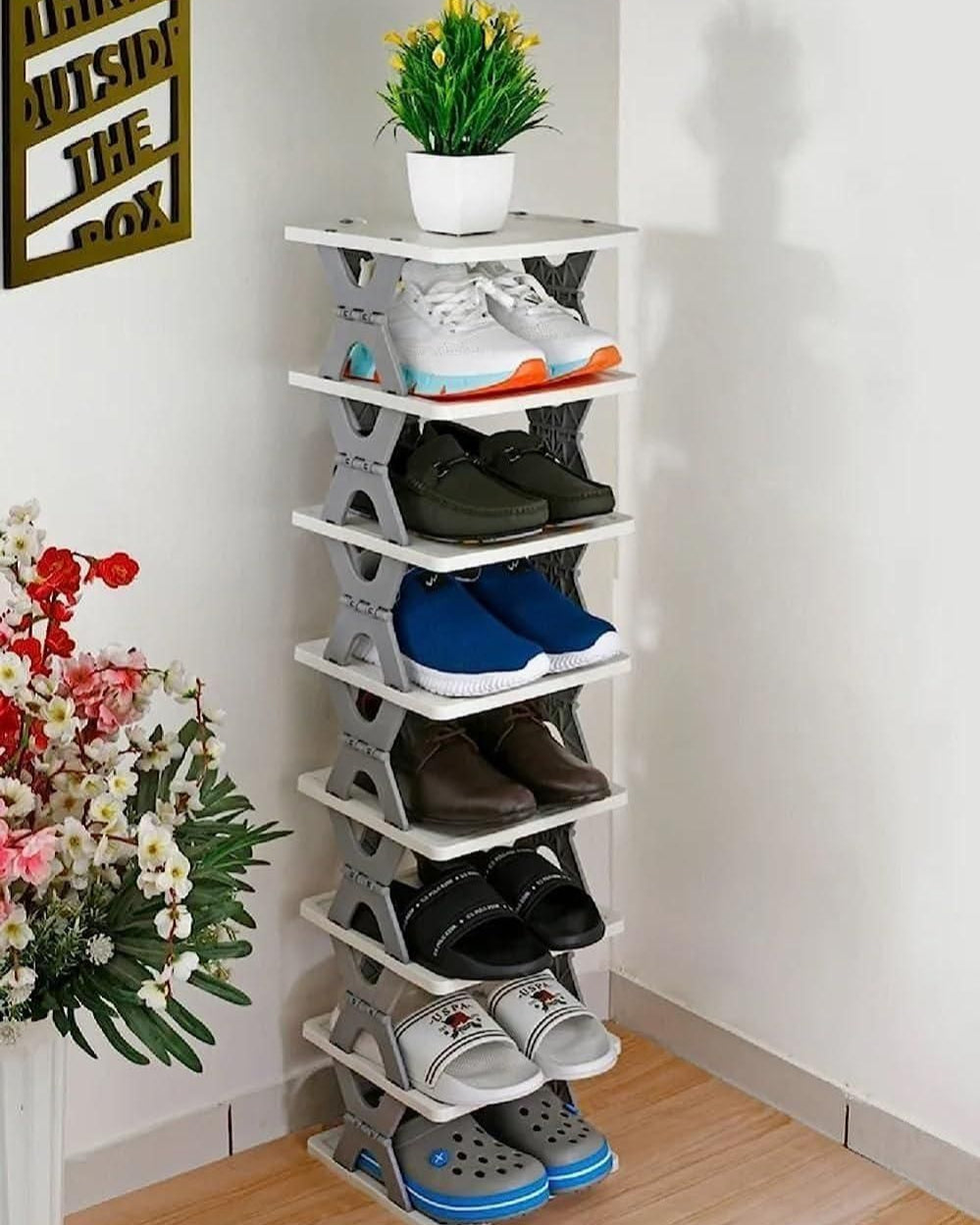 Smart Foldable Shoes Tier Shoe Rack 6 Layer